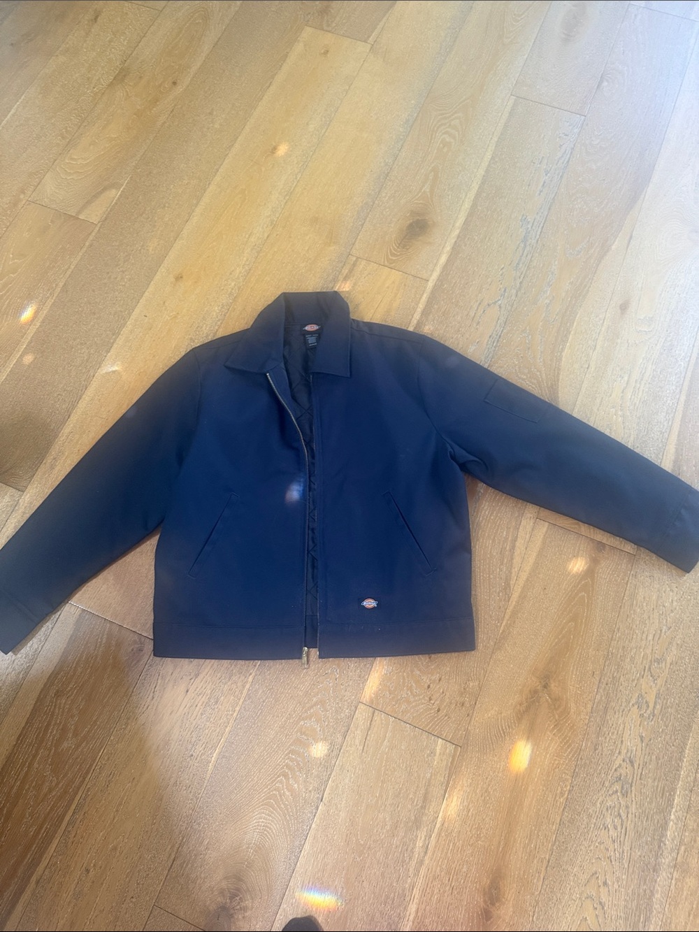Dickies Dark Blue Zip-Front Work Jacket
